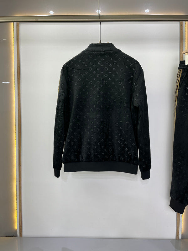Front view of Louis Vuitton luxury clothing with streetwear-inspired cut