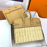Close-up detail of structured bag design