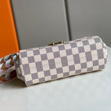 Handle and strap detail of elevated structured women's handbag – women's everyday handbag