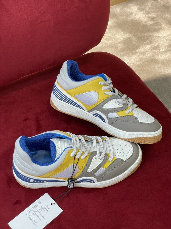 Gucci bold contrast luxury sneakers view 6 sleek tonal finish