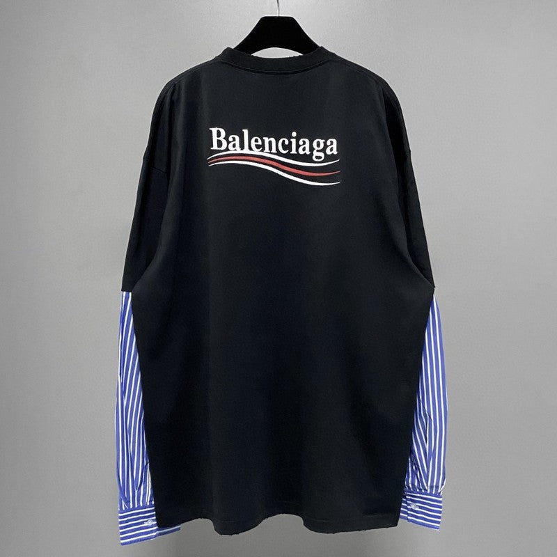 Close-up of Balenciaga designer clothing craftsmanship