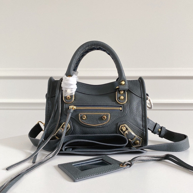 Zivas Charm Effortless Sophistication Statement Handbag (Signature Shape & Finish) – Angled View
