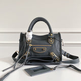 Zivas Charm Effortless Sophistication Statement Handbag (Signature Shape & Finish) – Angled View