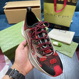 Gucci two-tone luxury sneakers view 5 sleek tonal finish