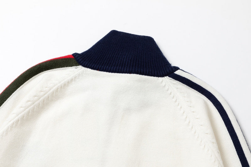 Front view of Gucci luxury clothing with logo-detail design