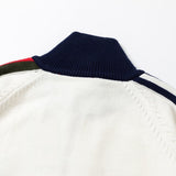 Front view of Gucci luxury clothing with logo-detail design
