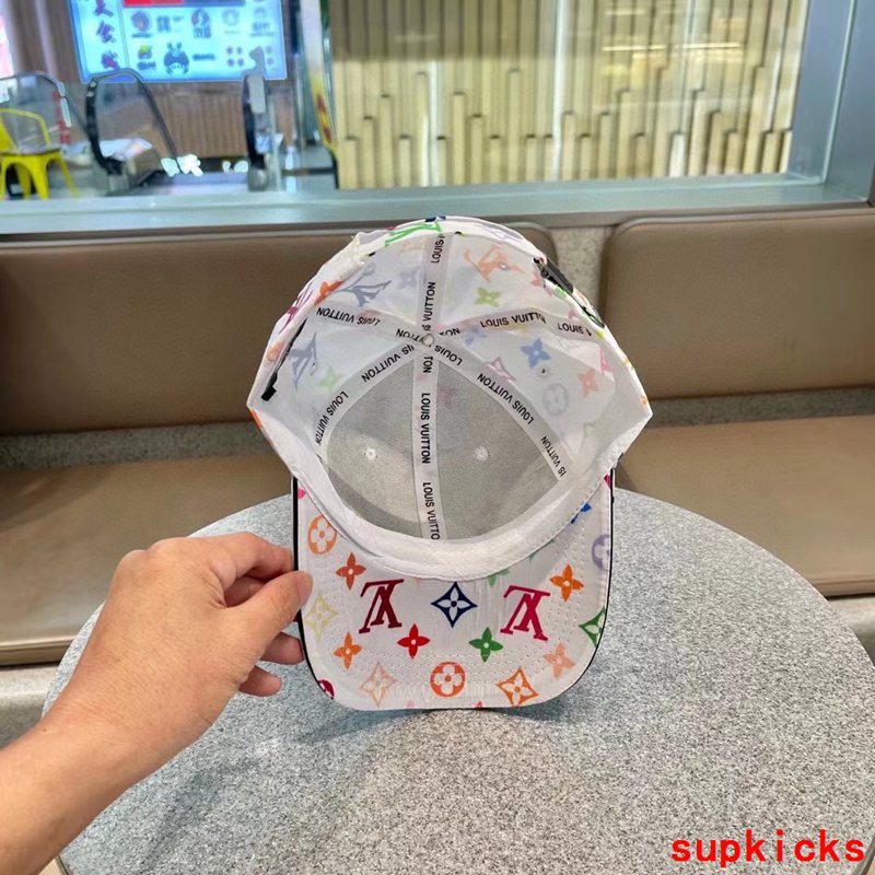 Close-up detail view of Louis Vuitton unisex cap