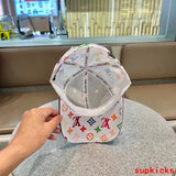 Close-up detail view of Louis Vuitton unisex cap