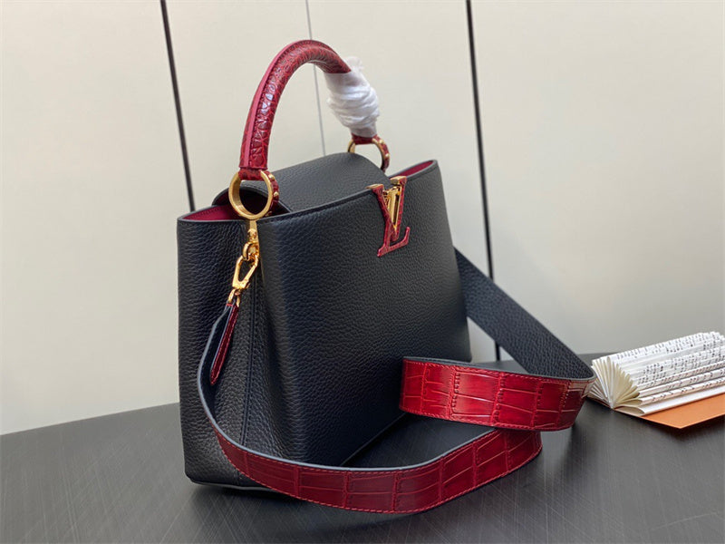  contemporary crossbody bag detail view showing craftsmanship