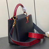  contemporary crossbody bag detail view showing craftsmanship