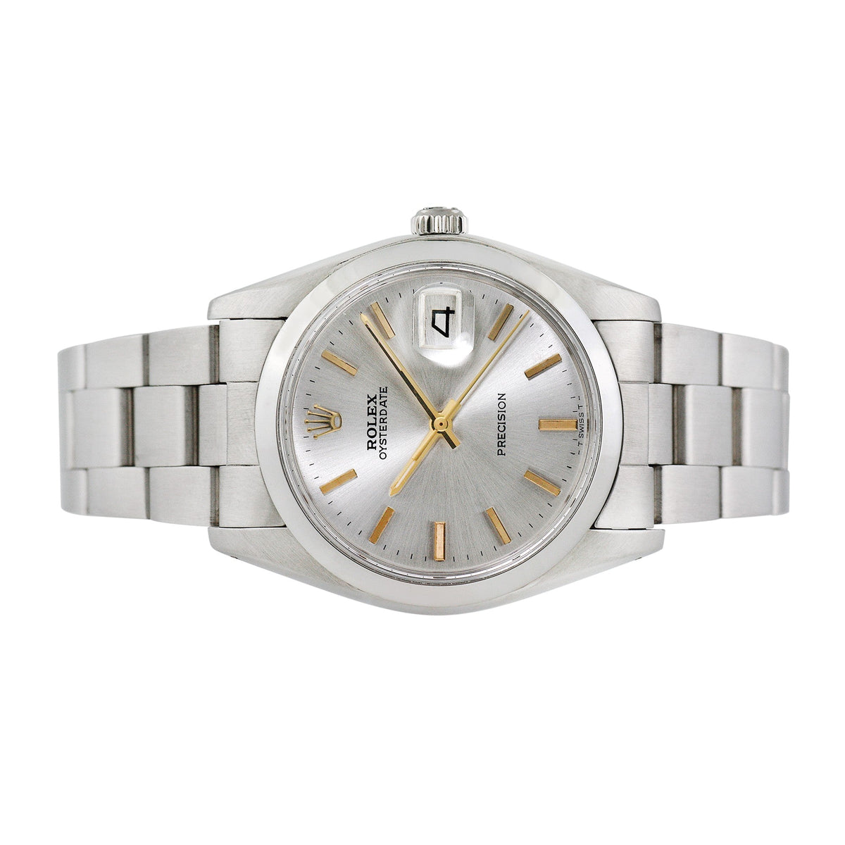 Front view of Rolex men's watch