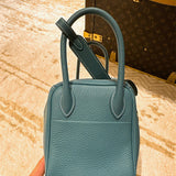 Side view of everyday-ready structured handbag