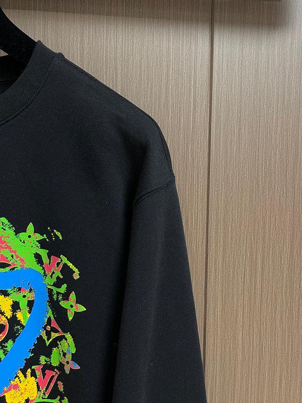 Full styled look of Louis Vuitton luxury clothing with relaxed-fit cut