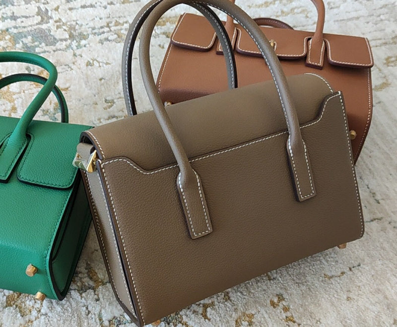 Close-up detail of sculpted bag design