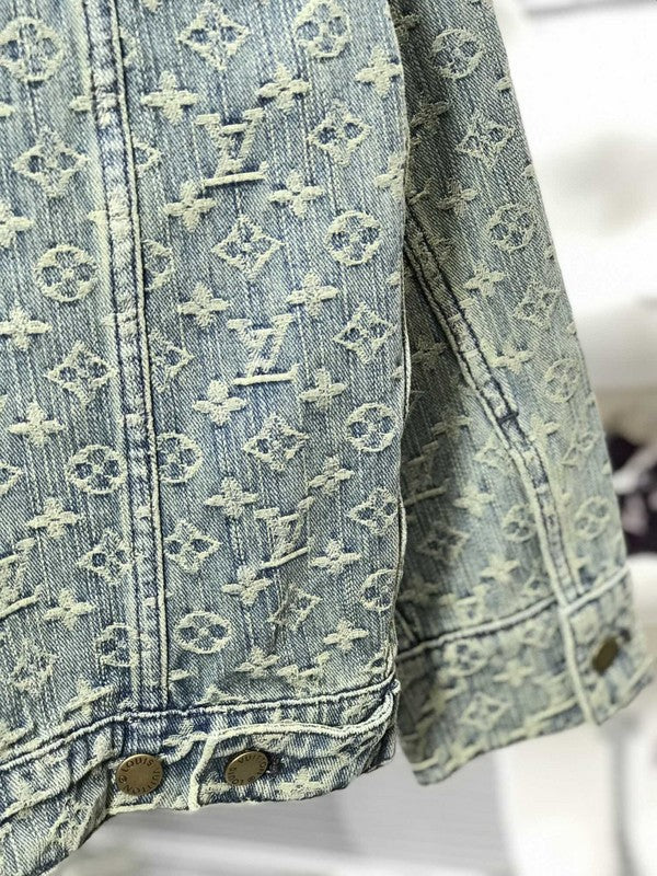 Back view of Louis Vuitton luxury clothing with contemporary cut