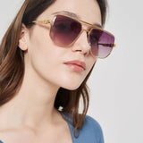 Lifestyle view of Louis Vuitton unisex sunglasses