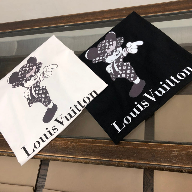Side profile of Louis Vuitton cotton t-shirt with streetwear-inspired cut