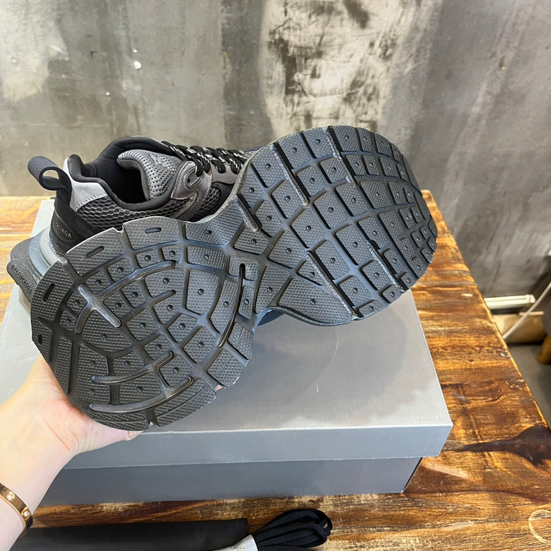Balenciaga Red Chunky Platform Sneakers - Lifestyle Styling Shot