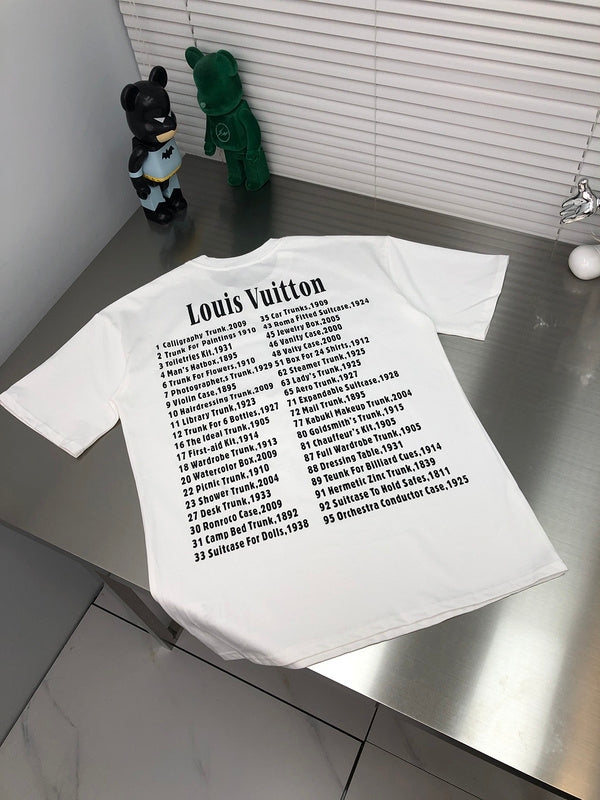 Front view of Louis Vuitton cotton t-shirt with logo-detail design