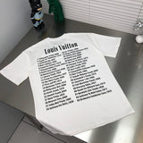 Front view of Louis Vuitton cotton t-shirt with logo-detail design