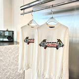 Front view of Louis Vuitton luxury clothing with monogram-inspired silhouette