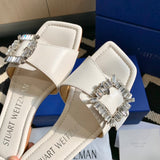 Close-up of Saint Laurent shoes craftsmanship