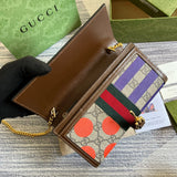 Close-up detail of polished signature women's handbag – women's statement bag