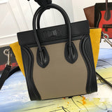 Side profile of statement sleek women's handbag – women's designer-style accessory