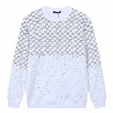 Close-up detail shot of Louis Vuitton luxury clothing with runway-inspired design