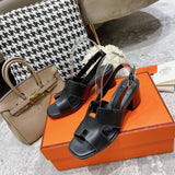 Hermes shoes Style 316 - close-up of statement logo accent