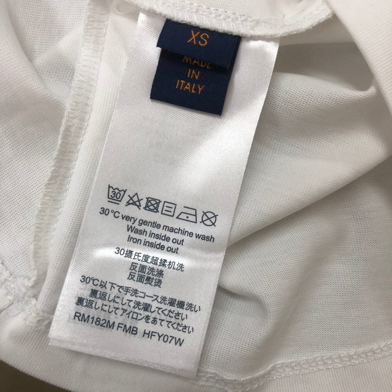 Side profile of Louis Vuitton cotton t-shirt with label-forward styling