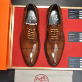 Hermès Chocolate Brown Platform Heels - Back View