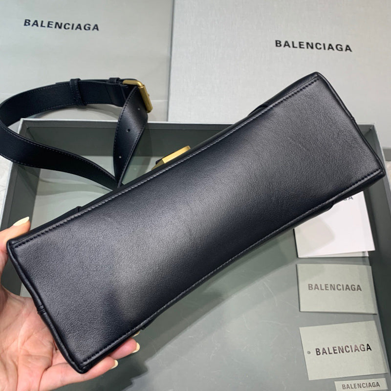 Structured Faux Leather Handbag - Modern Structured Build | Women's Everyday Carry Handbag #528 - back view (image 4) of designer-inspired handbag