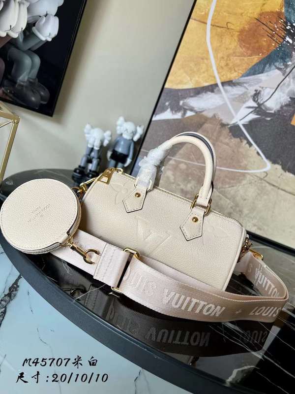 Back view of modern signature women's handbag – women's premium purse