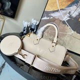 Back view of modern signature women's handbag – women's premium purse