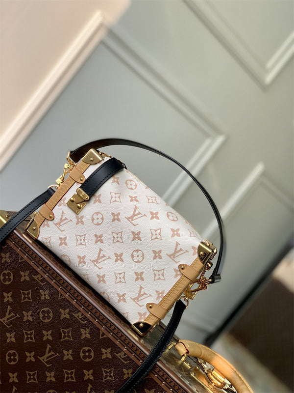 clean-lined handbag detail view showing craftsmanship