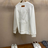 Side profile of Louis Vuitton luxury clothing with runway-inspired design