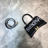 Sleek Vegan Leather Handbag - Signature Hardware Accents | Women's Fashion Handbag #860 - front view (image 1) of designer-inspired handbag