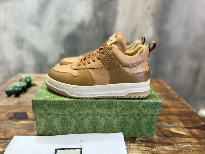 Gucci sneakers detailed view showing premium designer craftsmanship
