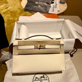 Side view of sculpted structured handbag
