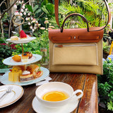 Timeless bag shown from front angle