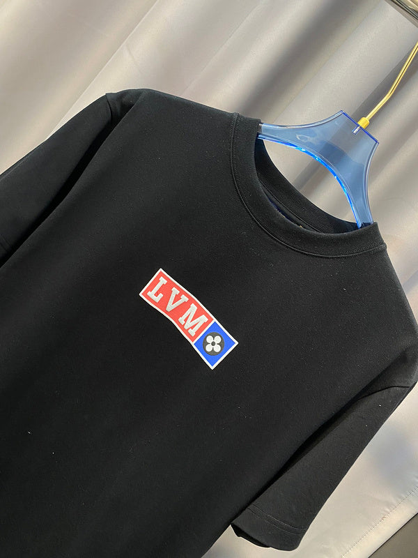 Full styled look of Louis Vuitton cotton t-shirt with tailored silhouette