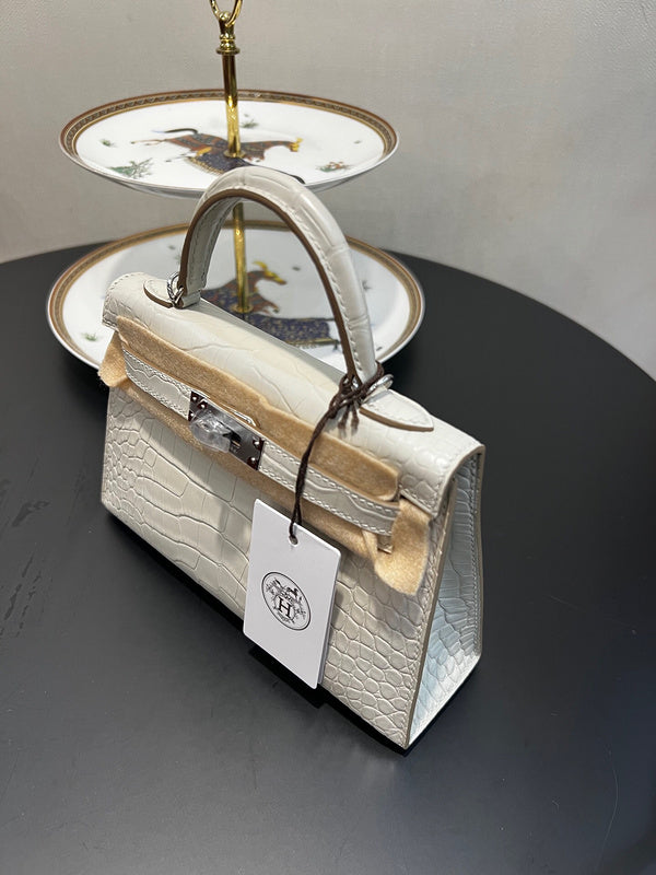 Close-up detail of refined bag design