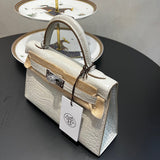 Close-up detail of refined bag design