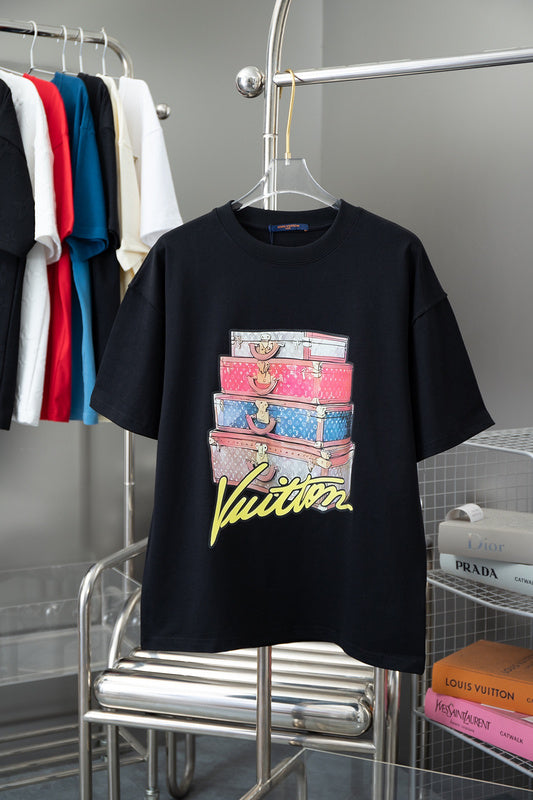 Back view of Louis Vuitton cotton t-shirt with relaxed-fit cut