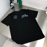Front view of Louis Vuitton cotton t-shirt with label-forward styling