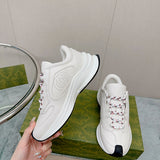 Gucci soft grey luxury sneakers view 10 classic court silhouette