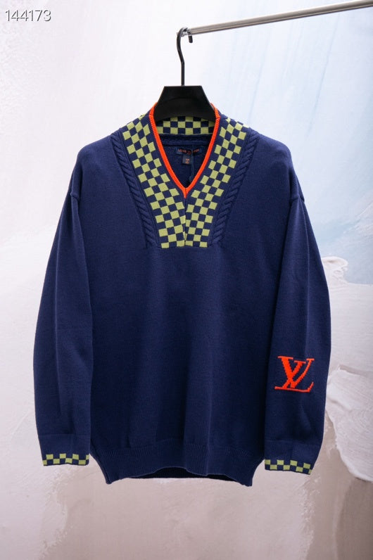 Close-up detail shot of Louis Vuitton luxury clothing with streetwear-inspired cut