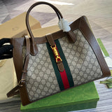 Back view of refined premium women's handbag – women's luxury handbag