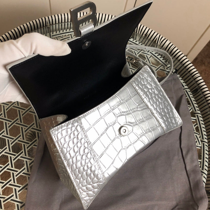 Top view of premium signature women's handbag – women's statement bag